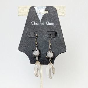 Charles Klein Clear Acrylic Drop Earring 3/25 Deal